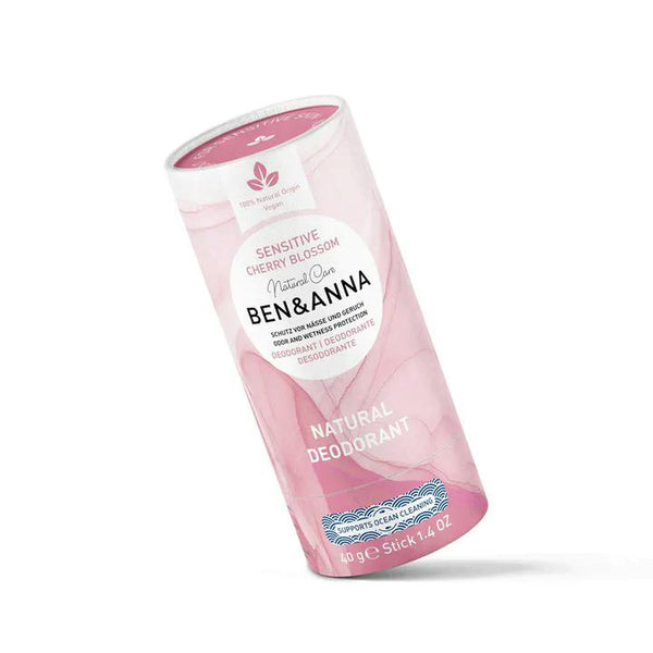 Ben & Anna Tuhý deodorant Sensitive (40 g) - Třešňový květ