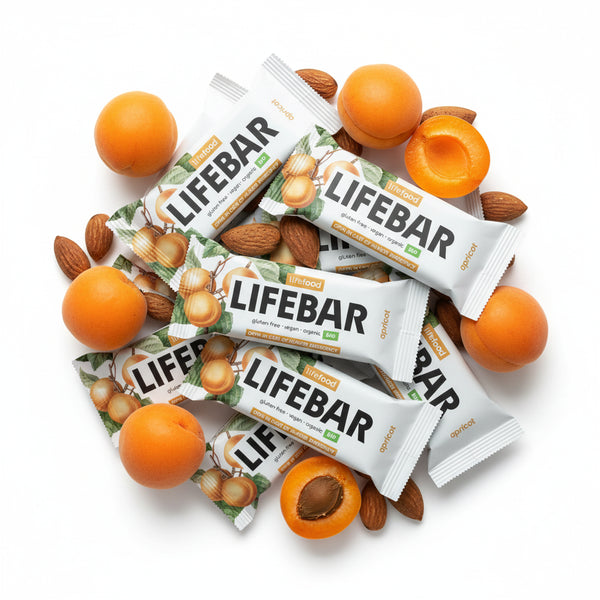 Lifefood Zvýhodněná sada 13 + 2 tyčinky zdarma - Lifebar meruňková RAW BIO (15 x 40 g)