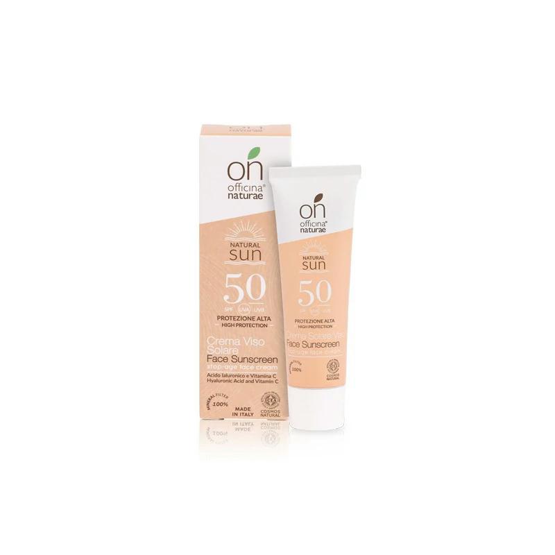 Officina Naturae Opalovací krém na obličej SPF 50 - zpevňující (30 ml)