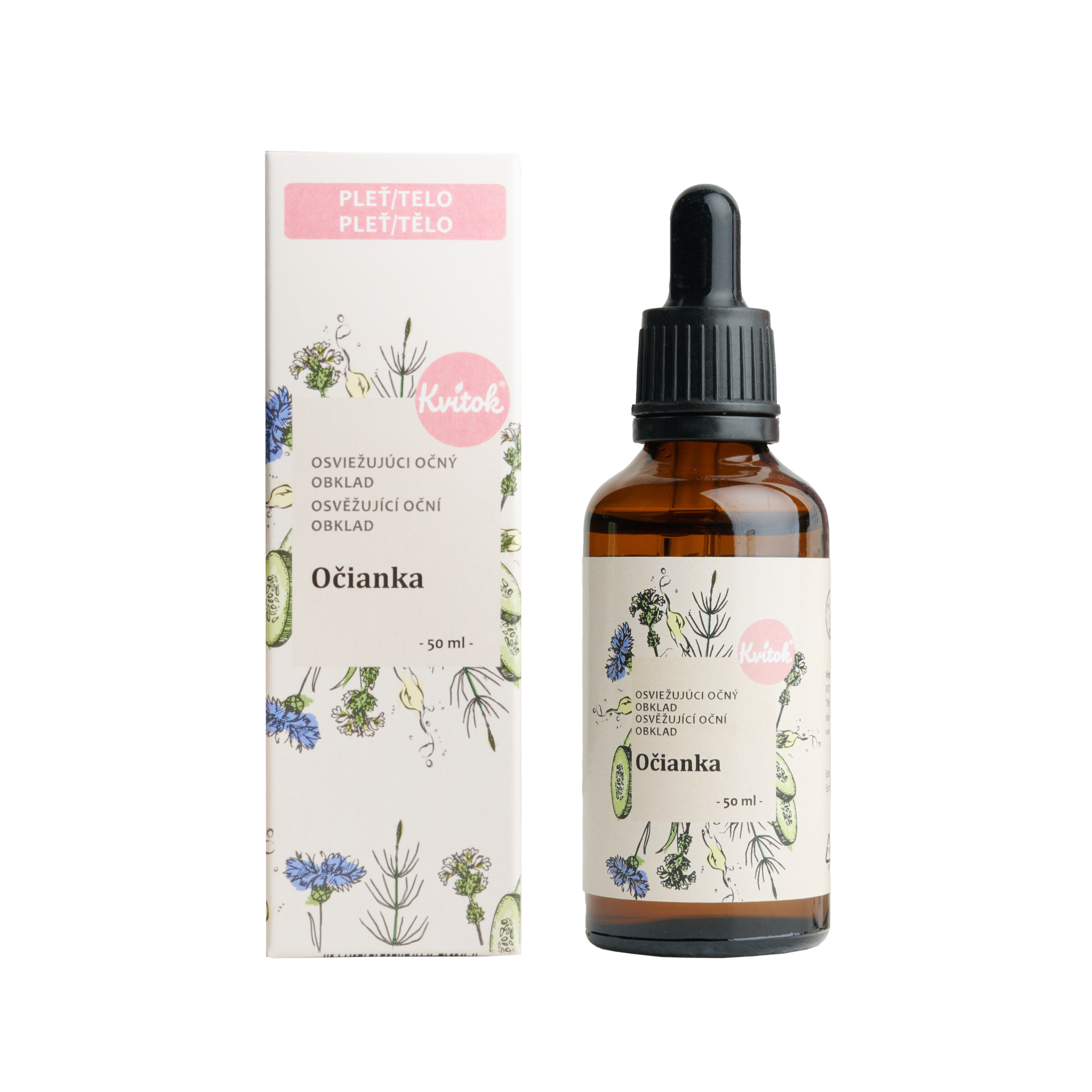 Kvitok Osvěžující obklad na oči Očianka (50 ml)