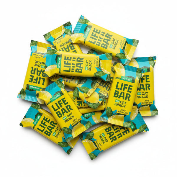 Lifefood Zvýhodněná sada 13 + 2 tyčinky zdarma - Lifebar Oat Snack Citron BIO (15 x 40 g)