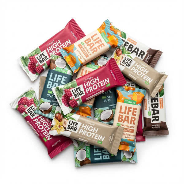 Lifefood Zvýhodněná sada 13 + 2 tyčinky zdarma - Lifebar Bestseller Mix (15 x 40 g)