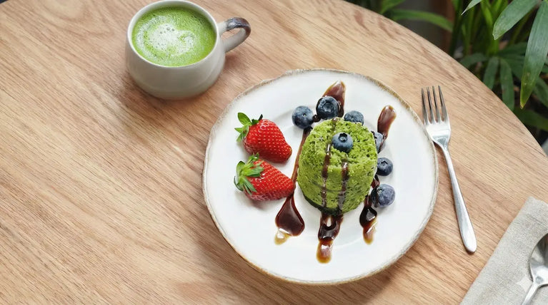 Matcha bábovka v hrníčku