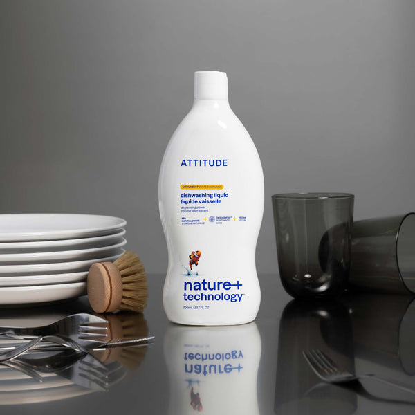 Attitude Prostředek na mytí nádobí s vůní citronové kůry (700 ml)
