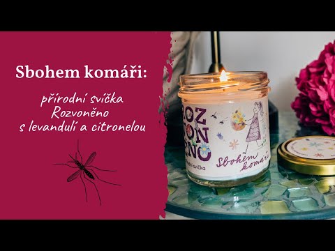 Rozvoněno Vonná svíčka - Sbohem komáři (130 ml)