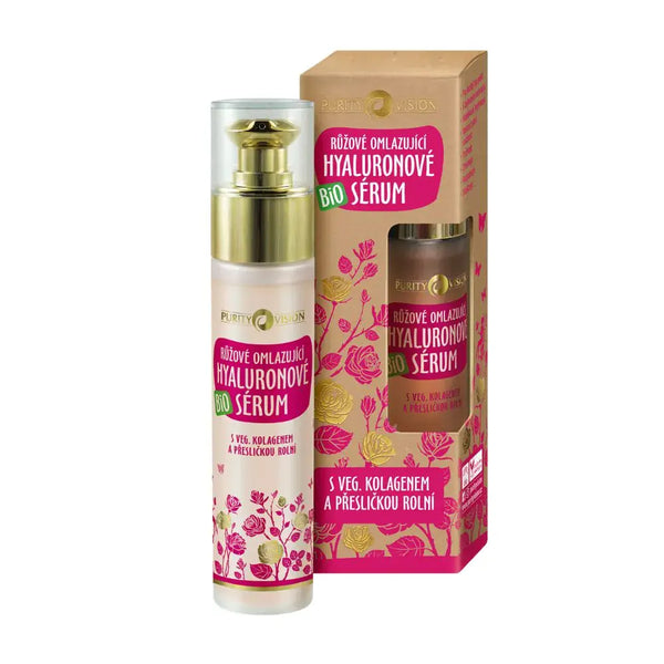 Purity Vision Růžové omlazující hyaluronové sérum BIO (50 ml)