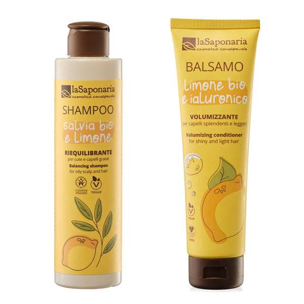 laSaponaria Šampon se šalvějí a citrónem BIO (200 ml)