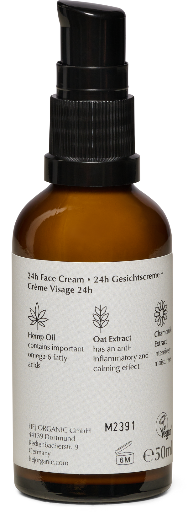 Hej Organic 24hodinový pleťový krém na velmi citlivou pokožku (50 ml)