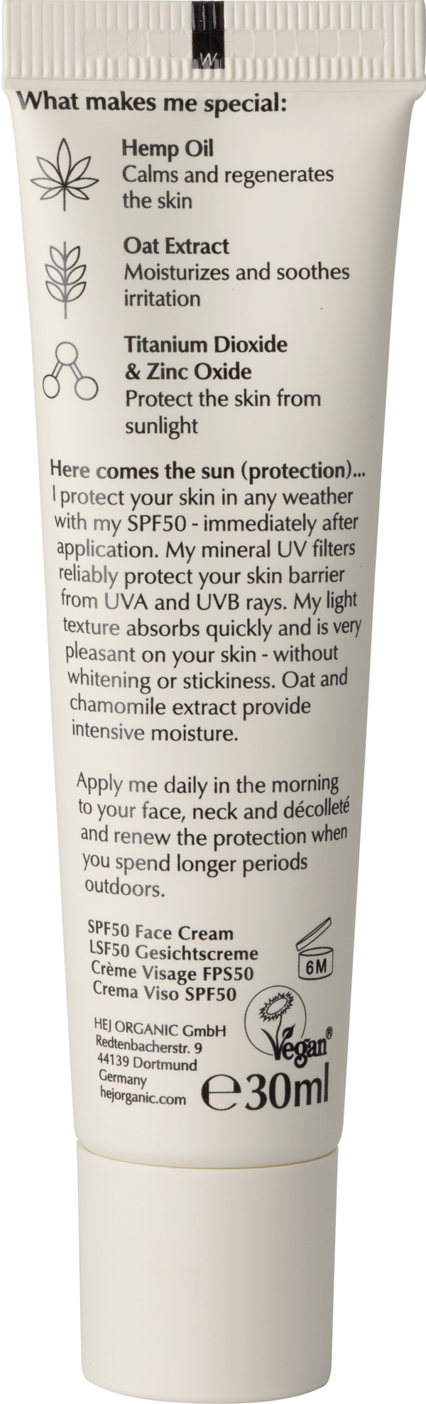 Hej Organic Pleťový fluid s SPF 50 (30 ml)