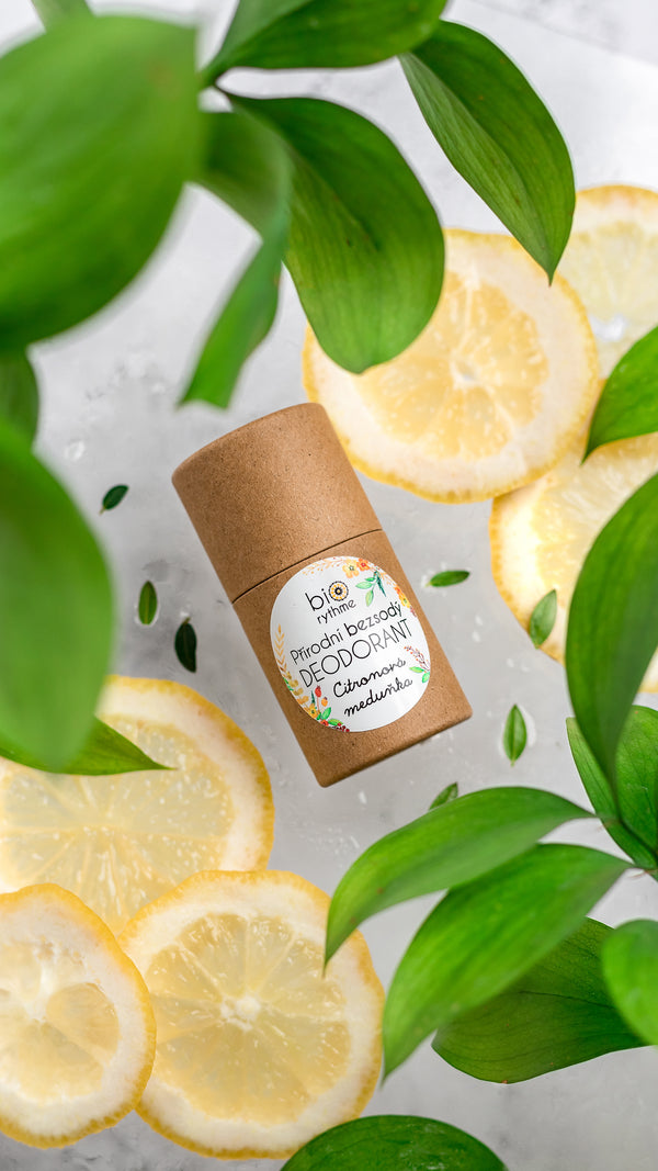 Biorythme Tuhý deodorant bez sody Citronová meduňka (35 g)