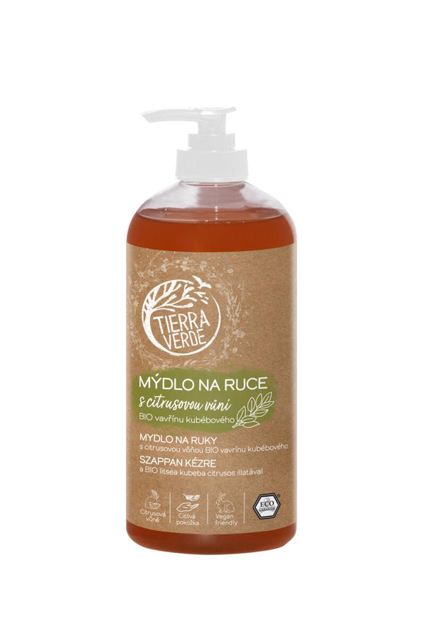 Tierra Verde Tekuté mýdlo na ruce s citrusovou vůní (500 ml) - pošk. obal
