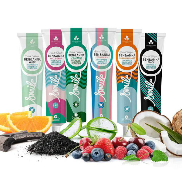 Ben & Anna Zubní pasta s fluoridem (75 ml) - Wild Berry