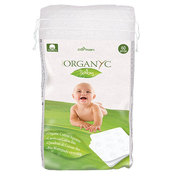Organyc Dětské čisticí vatové čtverce (60 ks)