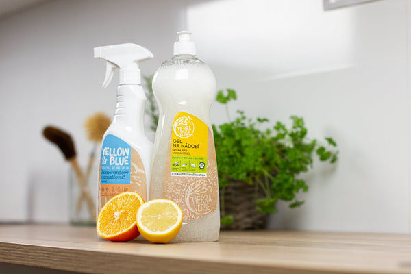 Tierra Verde Gel na nádobí s BIO citronovou silicí (1 l) - pošk. obal