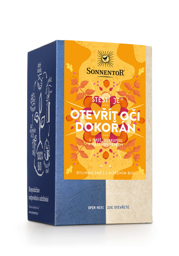 Sonnentor Bylinná směs BIO - Štěstí je otevřít oči dokořán - nálev. sáčky (18 x 1,7 g)