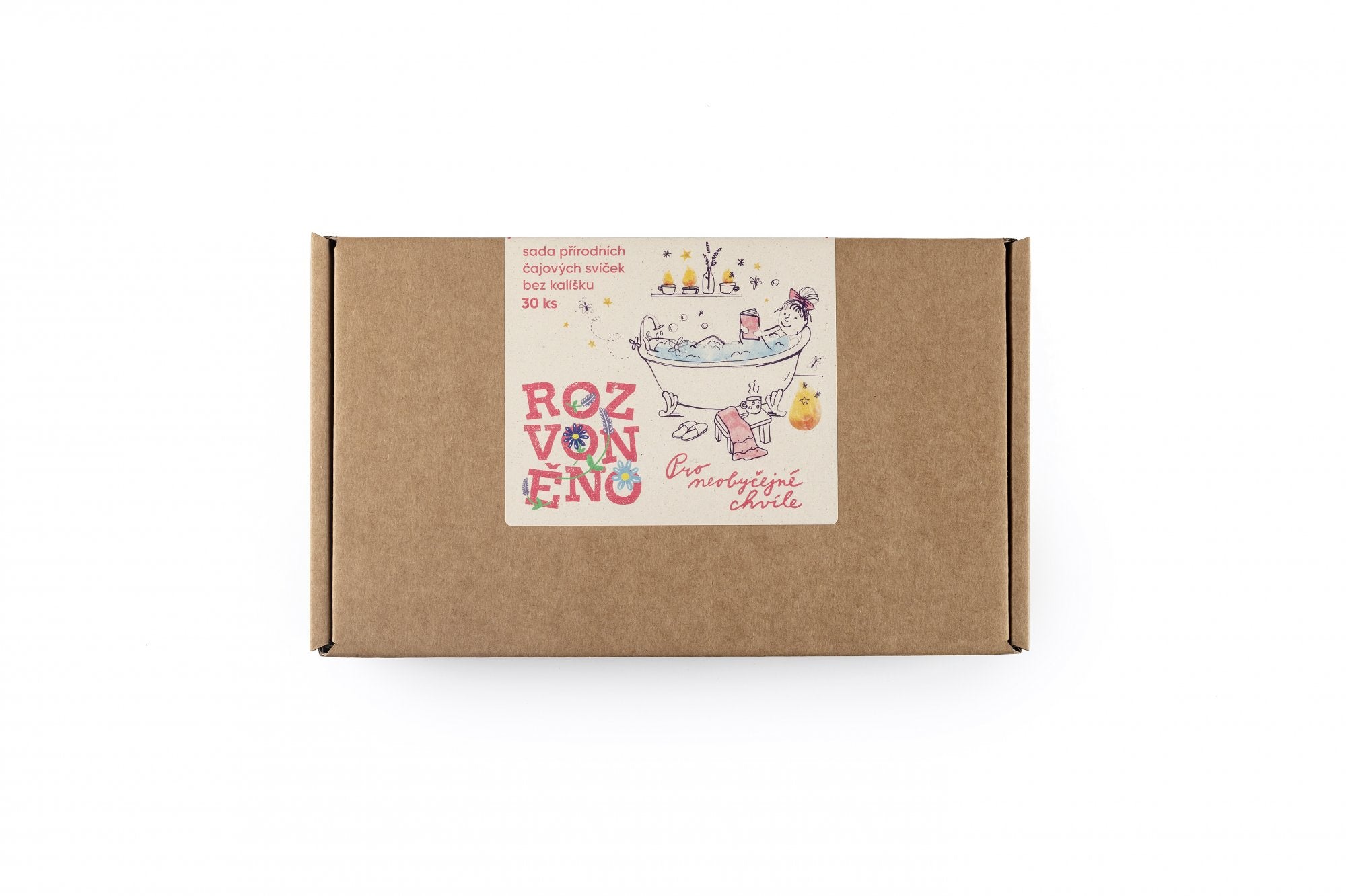 Rozvoněno Sada čajových svíček bez stojánku - Pro neobyčejné chvíle (30 ks)