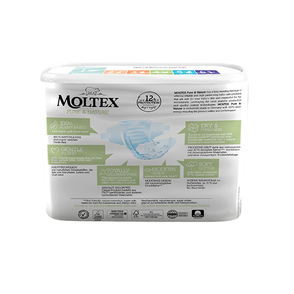 Moltex Ekoplenky Pure & Nature - pro novorozence (2-5 kg) (22 ks ...