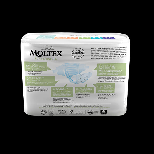 Moltex Ekoplenky Pure & Nature - pro novorozence 2-4 kg (22 ks)