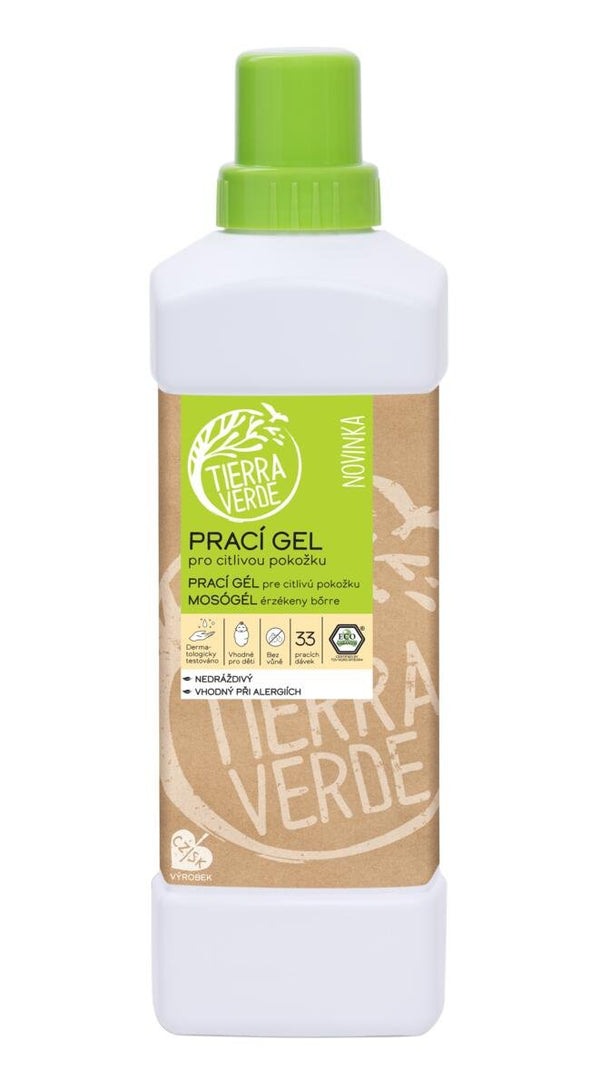 Tierra Verde Prací gel pro citlivou pokožku (1 l) - II. jakost
