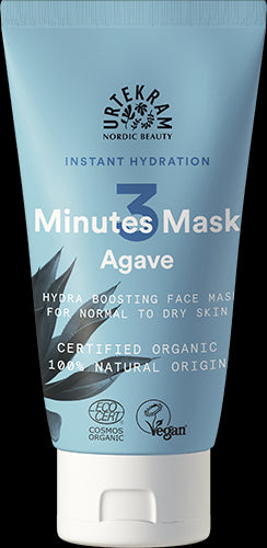 Urtekram Pleťová maska s agáve pro okamžitou hydrataci BIO (75 ml)