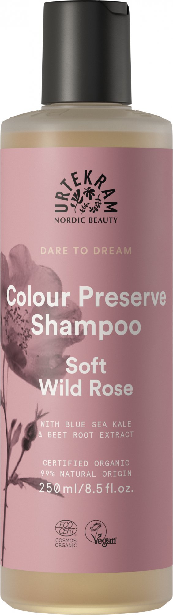 Urtekram Šampon se šípkovou růží pro barvené vlasy BIO