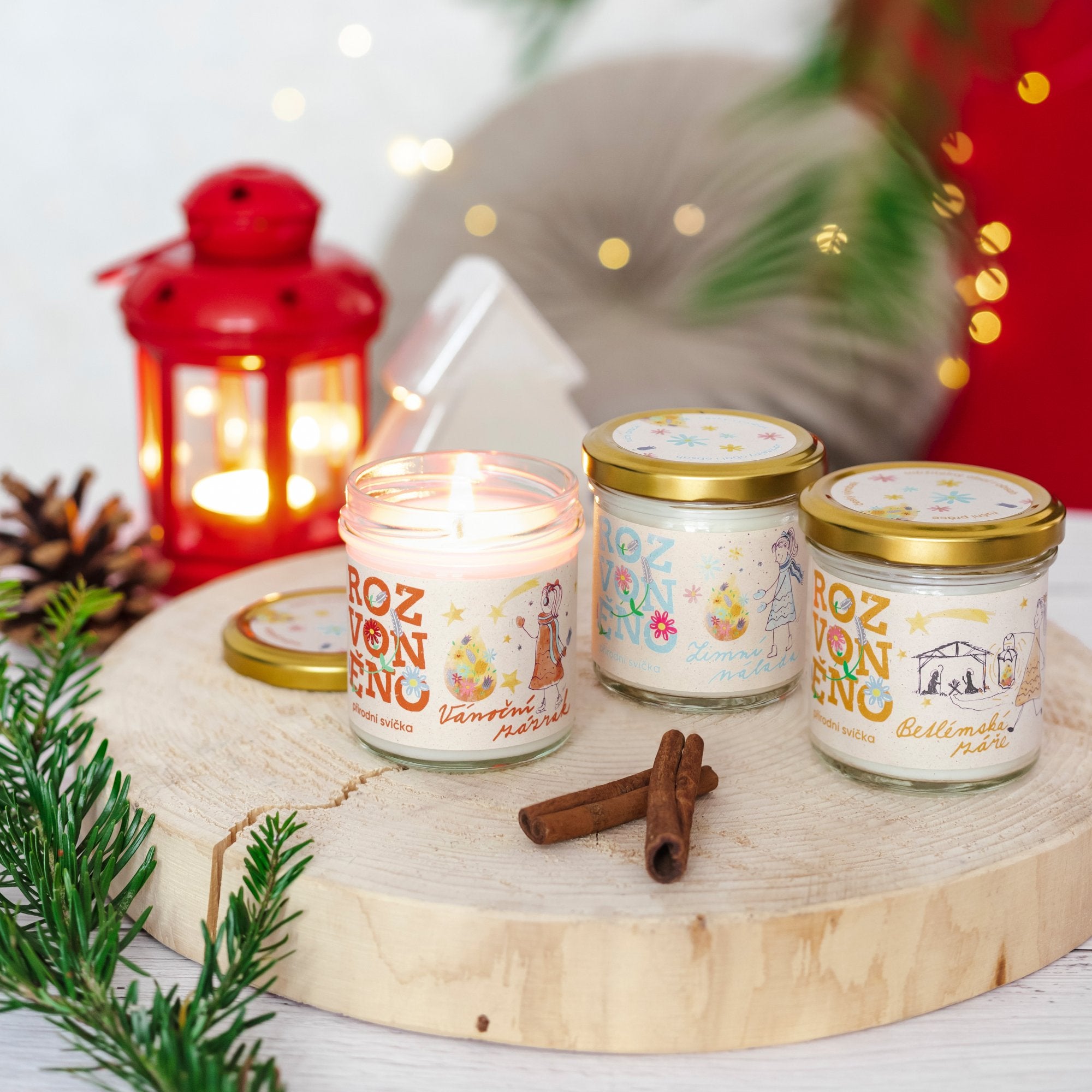 Rozvoněno Vonná svíčka - Betlémská záře (130 ml)
