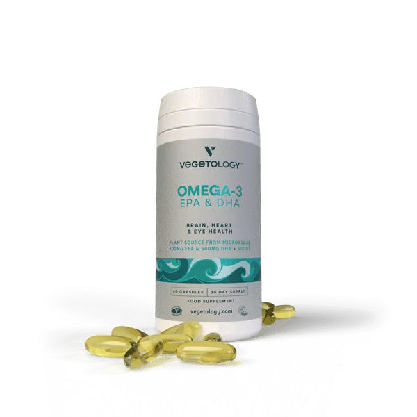 Vegetology Omega-3 (Opti3) - EPA a DHA s vitaminem D3 (60 kapslí)