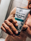 Urtekram Sprchový gel a šampon pro muže s aloe a baobabem BIO (150 ml)