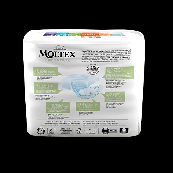 Moltex Ekoplenky Pure & Nature - Midi (4-9 kg) (33 ks)