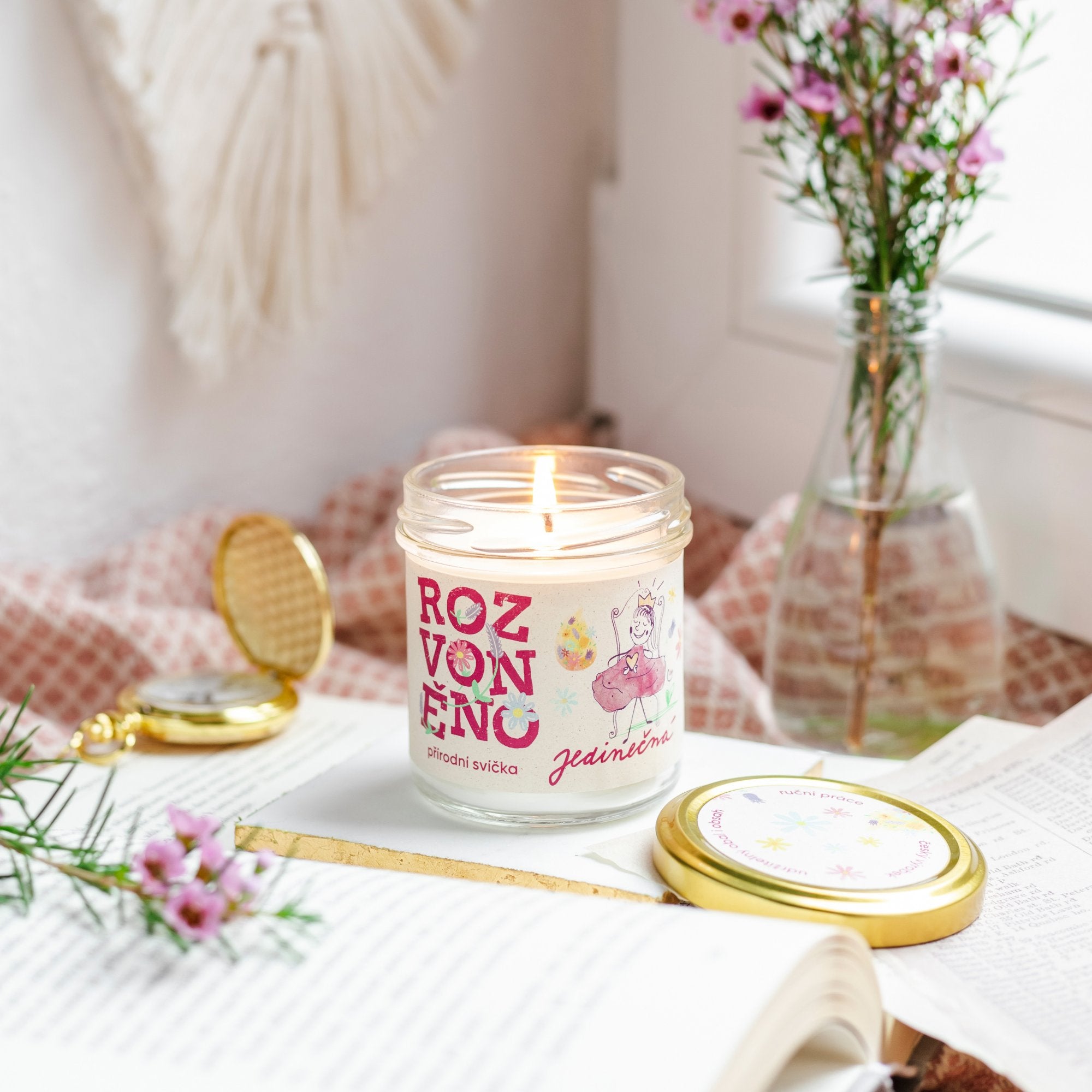 Rozvoněno Vonná svíčka - Jedinečná (130 ml)