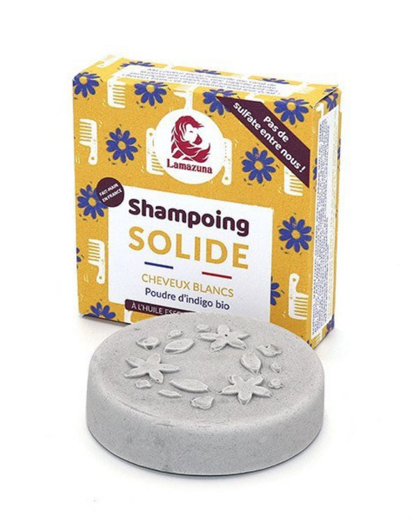 Lamazuna Tuhý šampon pro šedivé vlasy - indigo (70 g)