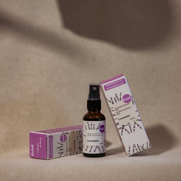 Kvitok Květová voda s rozprašovačem - levandule BIO (30 ml)