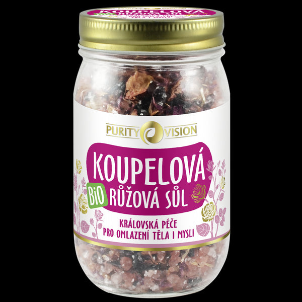 Purity Vision Růžová koupelová sůl (400 g)